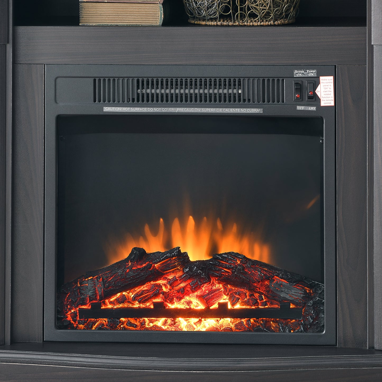 TV Stand for TVs up to 48" with Electric Fireplace
