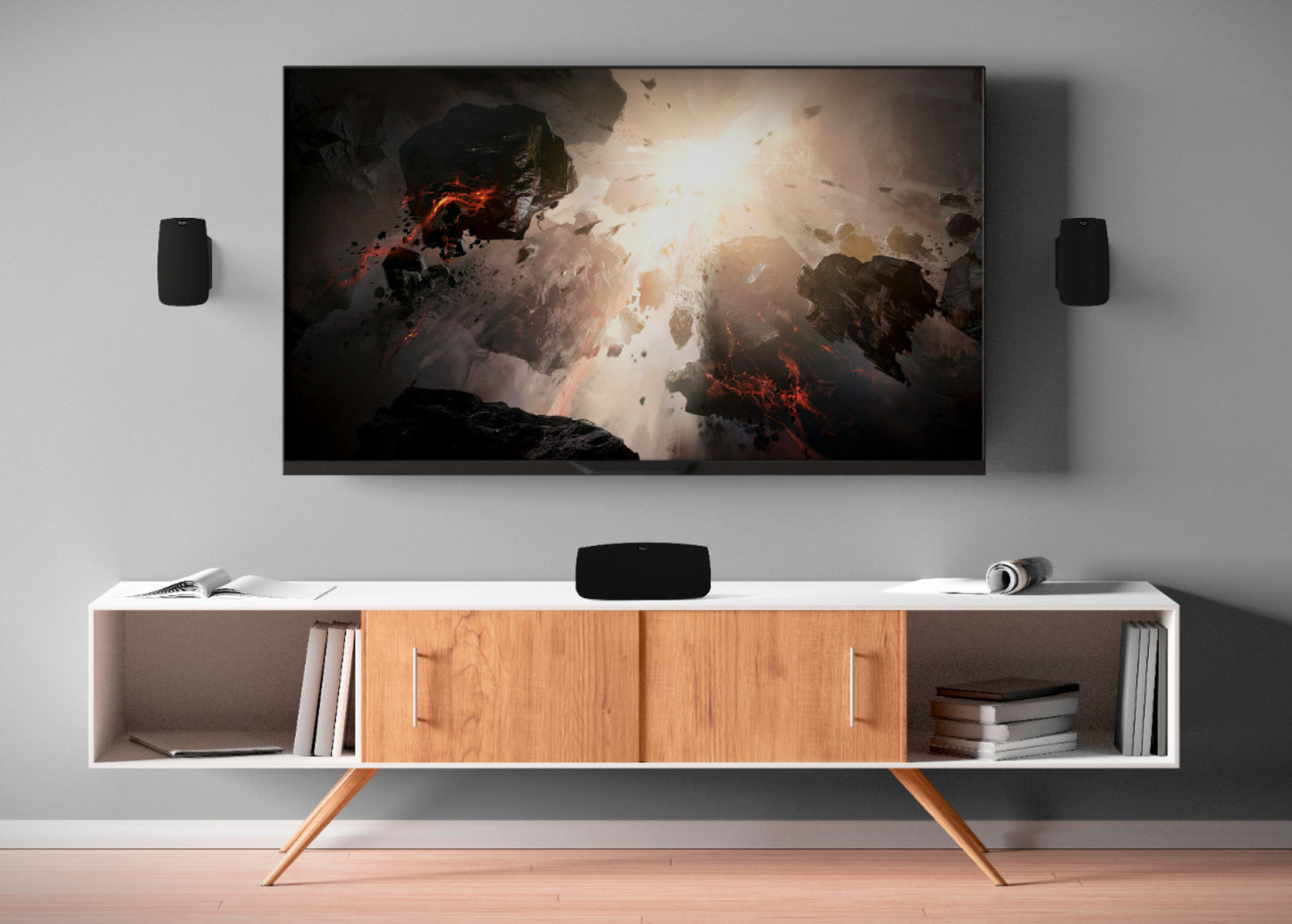 Klipsch - HT50 Home Theater Surround Sound System - Black