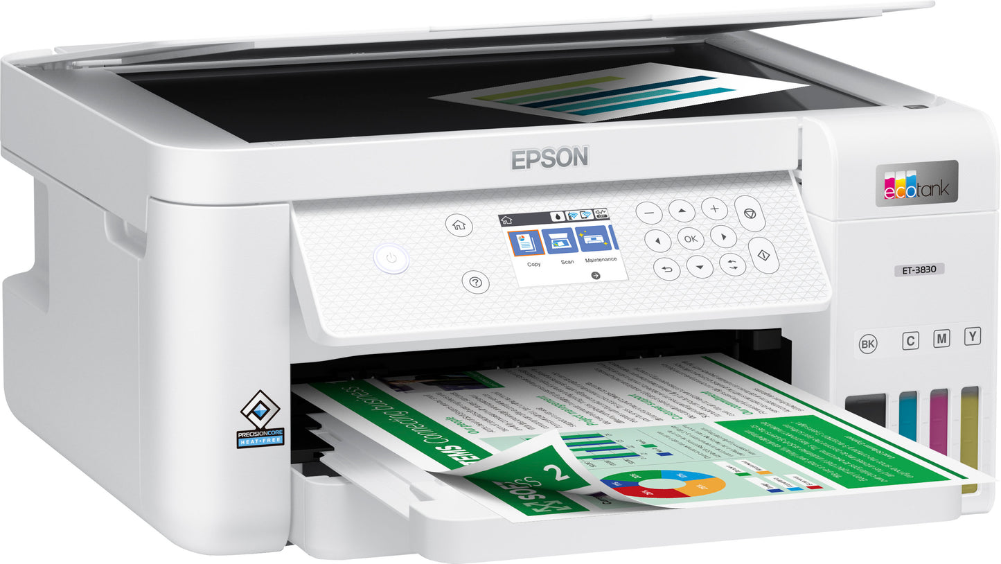 Epson - EcoTank ET-3830 All-in-One Cartridge-Free Supertank Printer