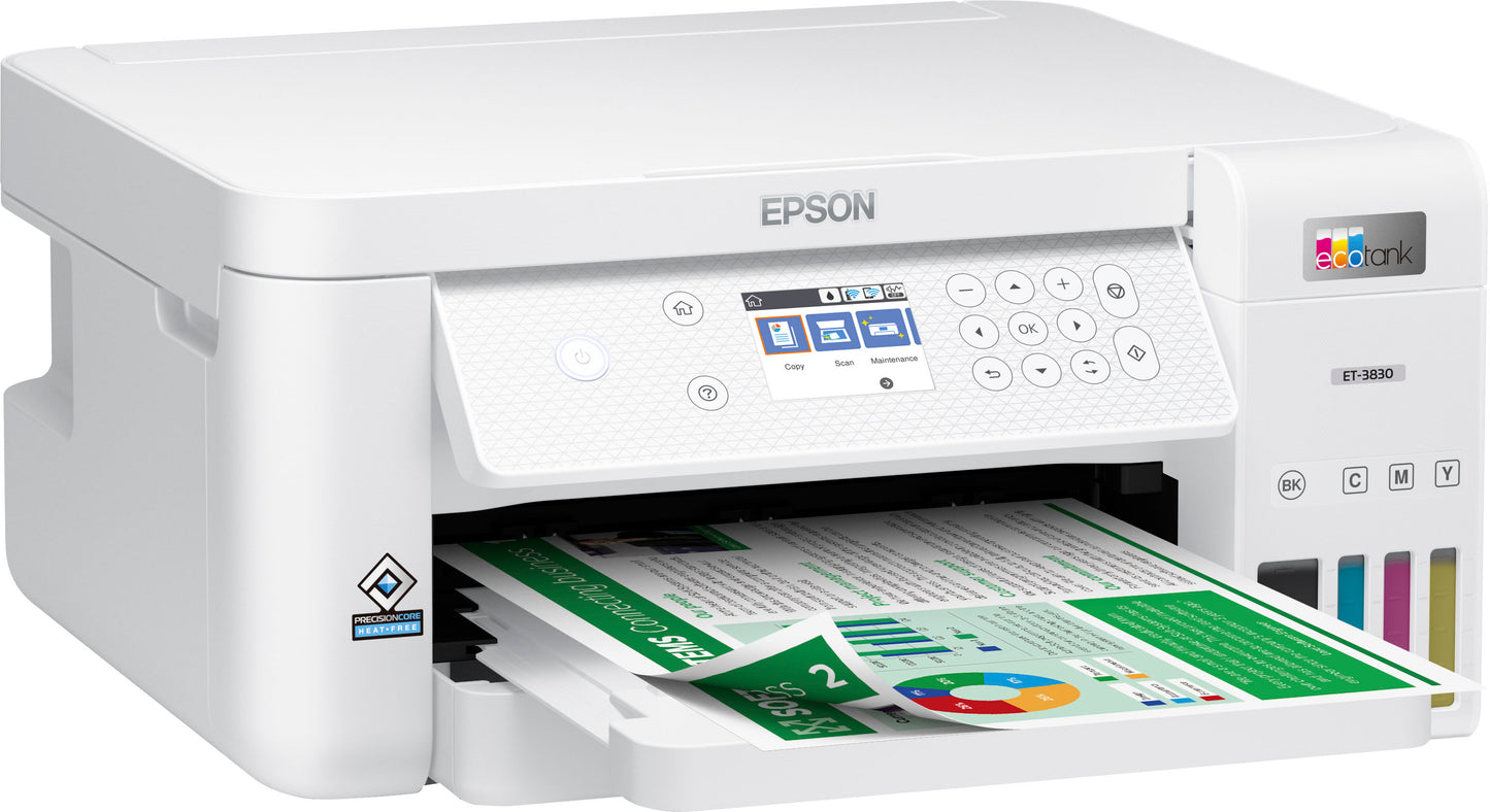 Epson - EcoTank ET-3830 All-in-One Cartridge-Free Supertank Printer