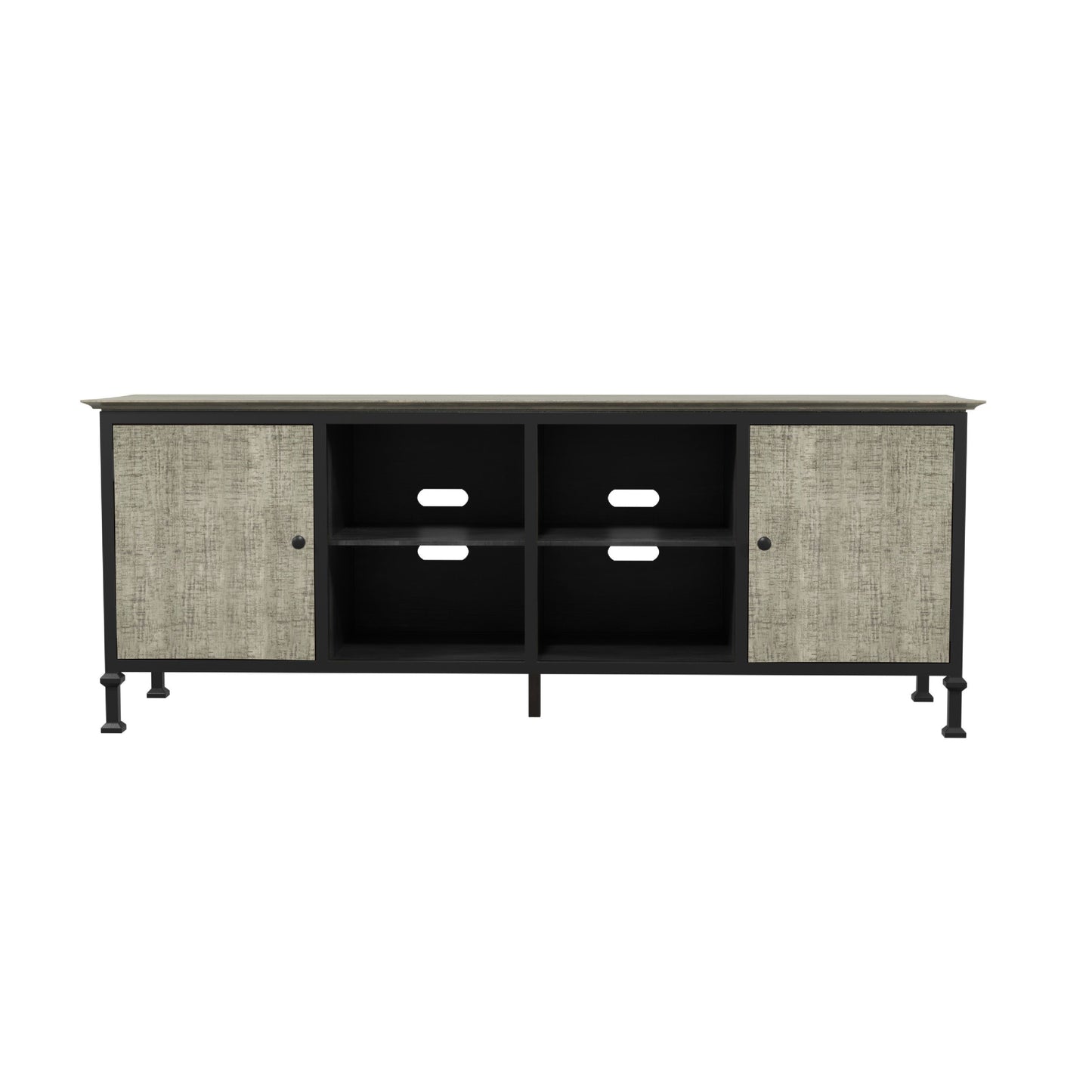 Ronda 8-Shelf 72-inch TV Stand in Gray