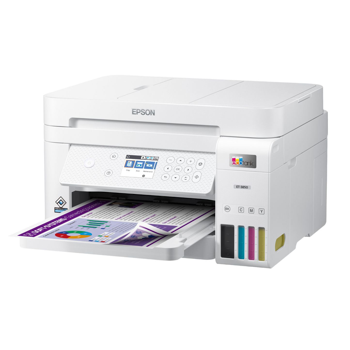 Epson - EcoTank ET-3850 All-in-One Cartridge-Free Supertank Printer