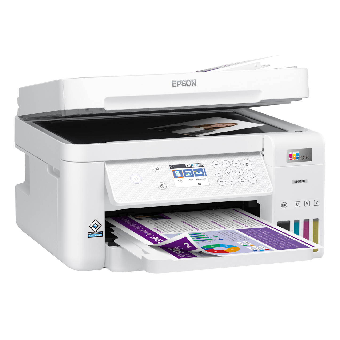 Epson - EcoTank ET-3850 All-in-One Cartridge-Free Supertank Printer