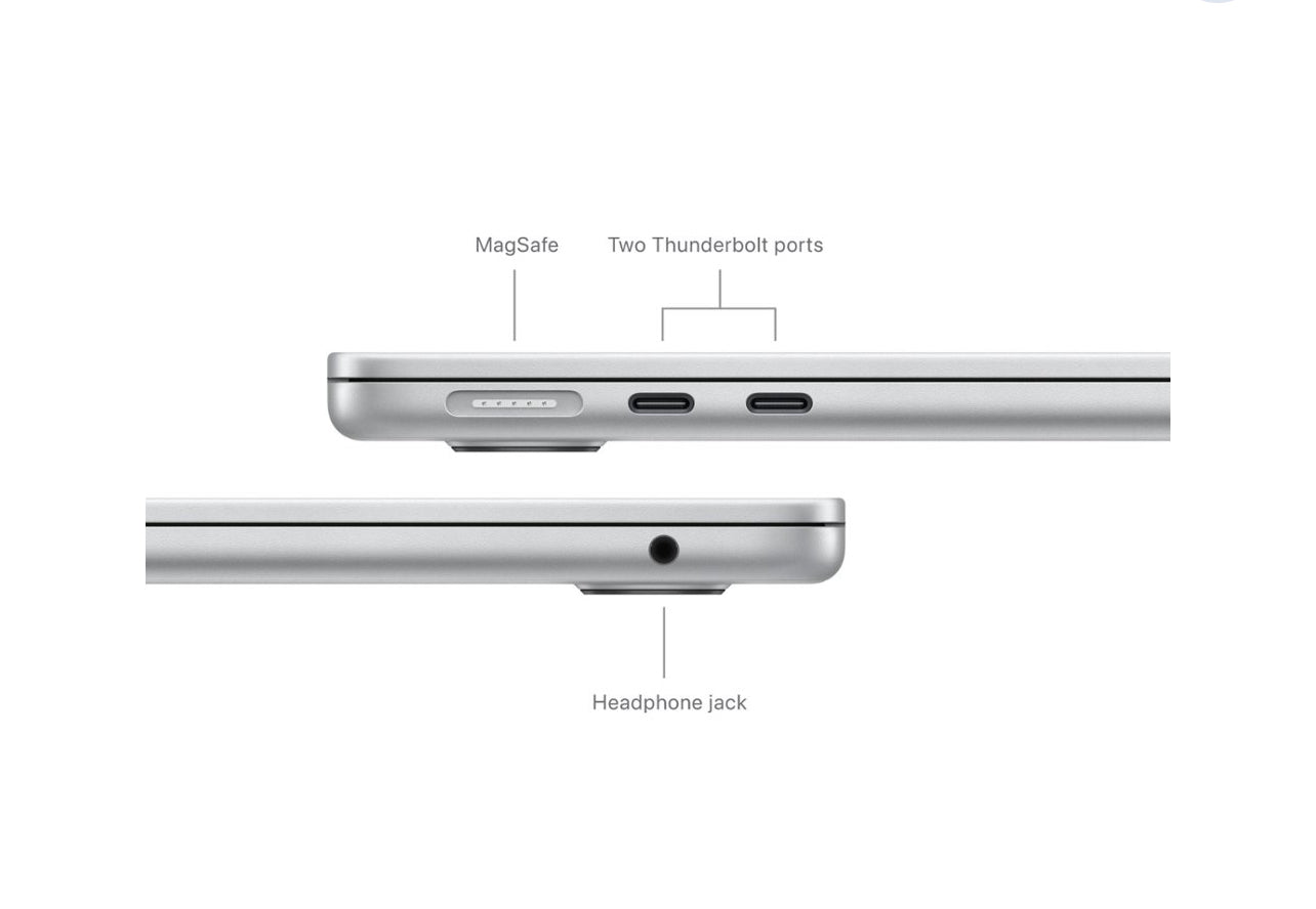 MacBook Air 13-inch Laptop - Apple M3 chip - 8GB Memory - 256GB SSD (L –  SimpleTronics LLC