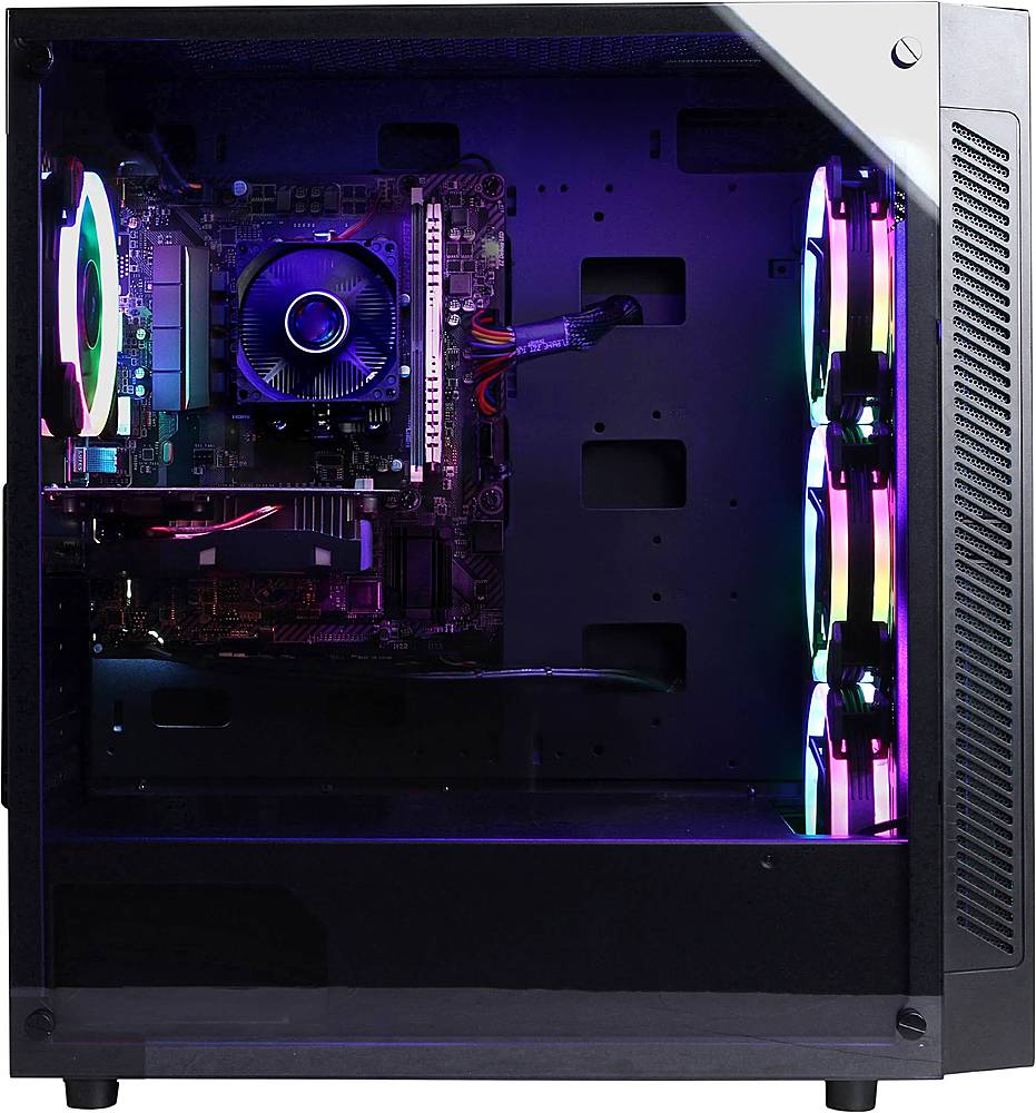 CyberPowerPC - Gamer Master Gaming Desktop - AMD Ryzen 3 3100 - 8GB Memory - NVIDIA GeForce GT 1030 - 1TB HDD + 240GB SSD - Black