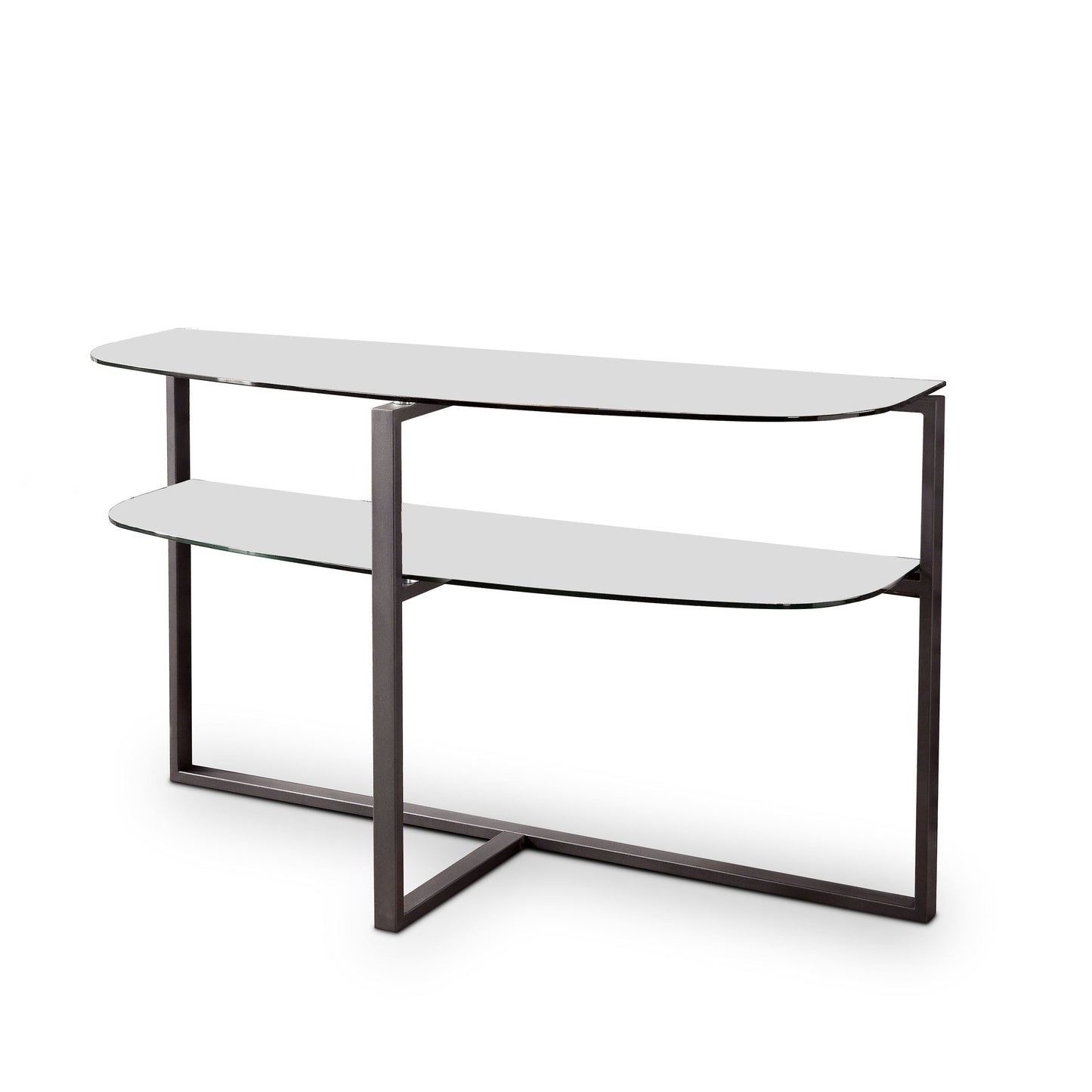 Muria Glass Top Console Table