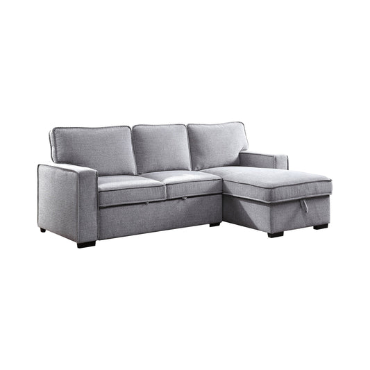 Ine Contemporary L-shape Sectional in Gray
