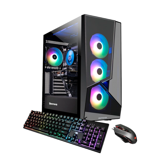 iBUYPOWER - Slate MR Gaming Desktop - Intel i5 11400F 8 GB Memory -NVIDIA GeForce GTX 1050 Ti 4GB - 480GB SSD + 1TB HDD