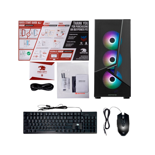 iBUYPOWER - Slate MR Gaming Desktop - Intel i3-10100F - 8GB Memory - NVIDIA GeForce GTX 1650 4GB - 480GB SSD
