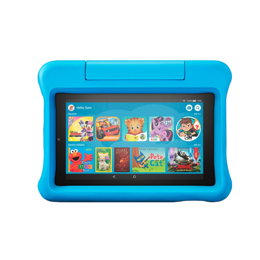 FIRE 7 KIDS TABLET- 7″ DISPLAY-16 GB -BLUE KID-PROOF CASE