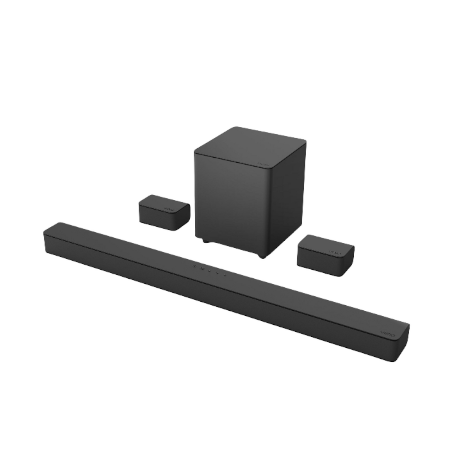 VIZIO - 5.1-Channel V-Series Soundbar with Wireless Subwoofer and Dolby Audio 5.1/DTS Virtual:X - Black