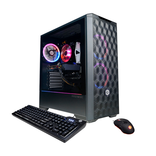 CyberPowerPC - Gamer Master Gaming Desktop - AMD Ryzen 5 5500 - 8GB Memory - AMD Radeon RX 6500 XT - 500GB SSD - Black