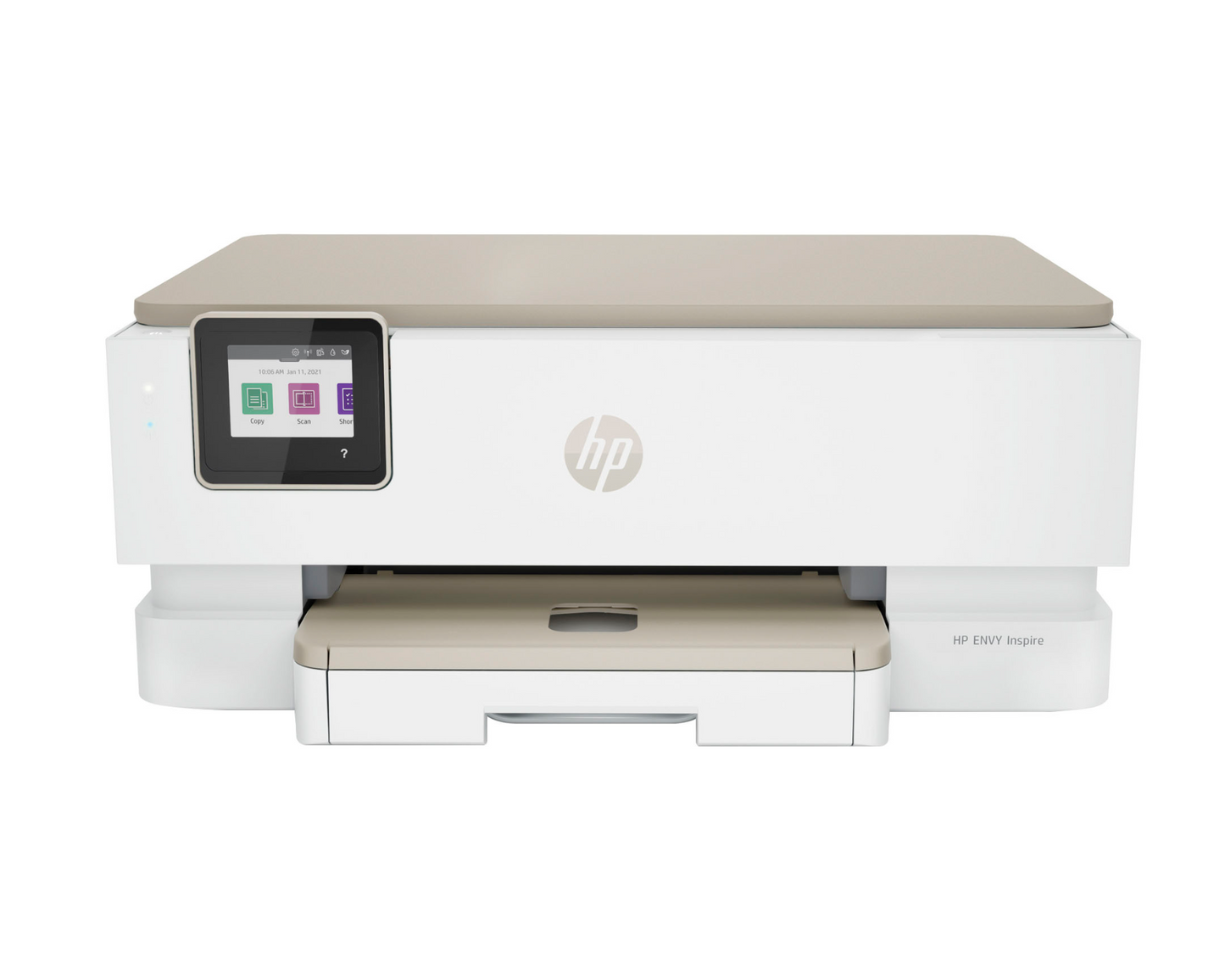 HP - ENVY Inspire 7255e Wireless All-In-One Inkjet Photo Printer - White & Sandstone
