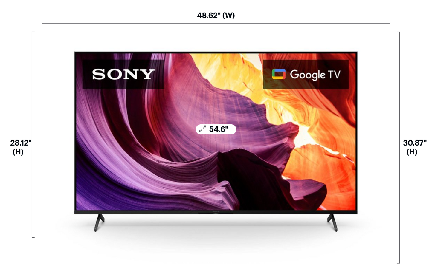 Sony - 55" Class X80K Series LED 4K HDR Smart Google TV