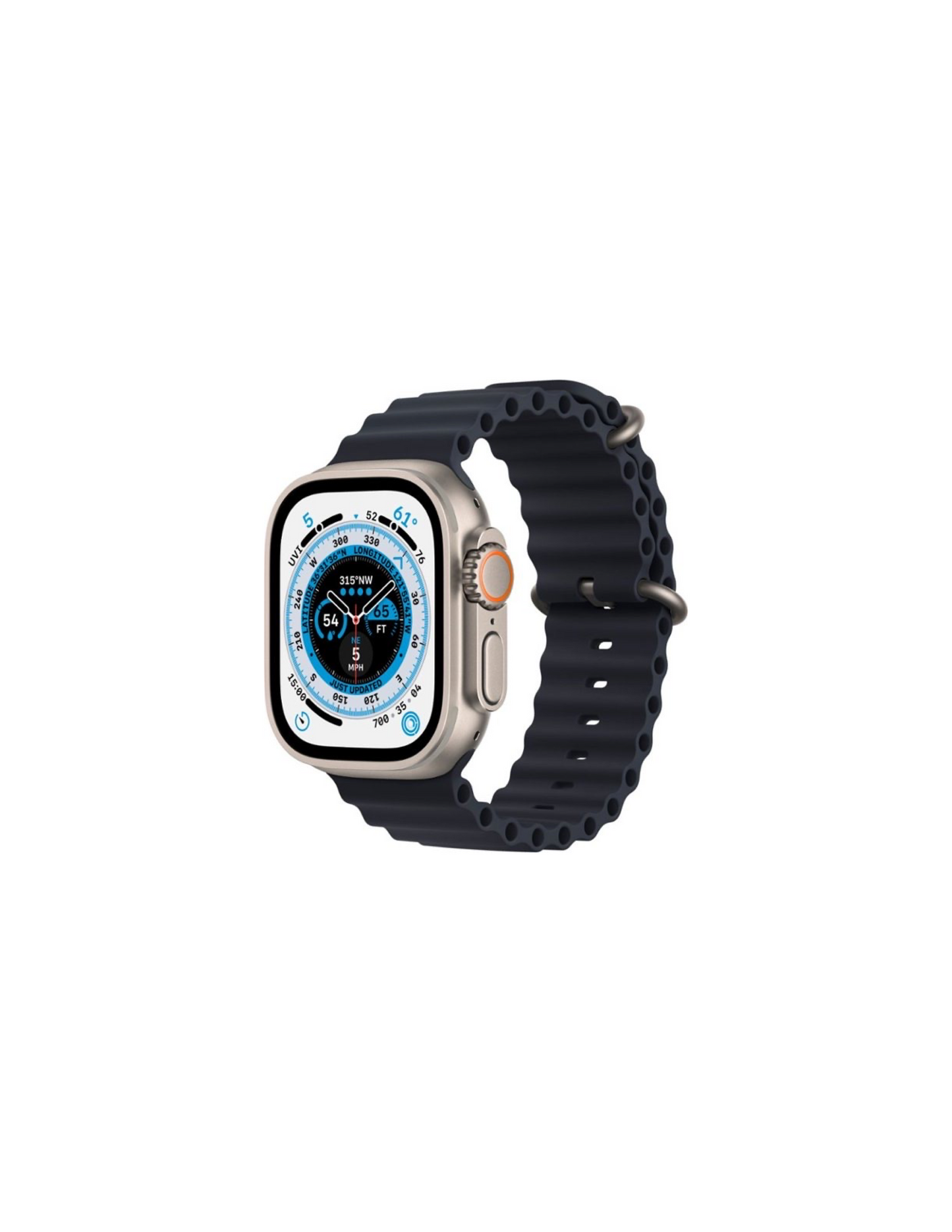 Apple Watch Ultra (GPS + Cellular) 49mm Titanium Case with Ocean Band